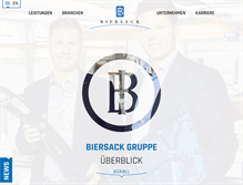 Tablet Screenshot of biersack.de